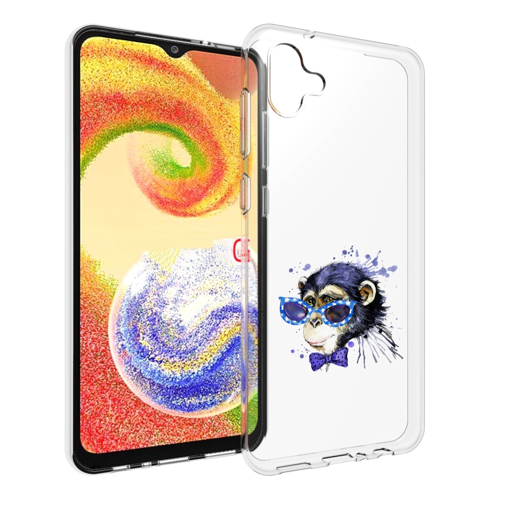 

Чехол MyPads акварельная обезьяна для Samsung Galaxy A04, Прозрачный, Tocco