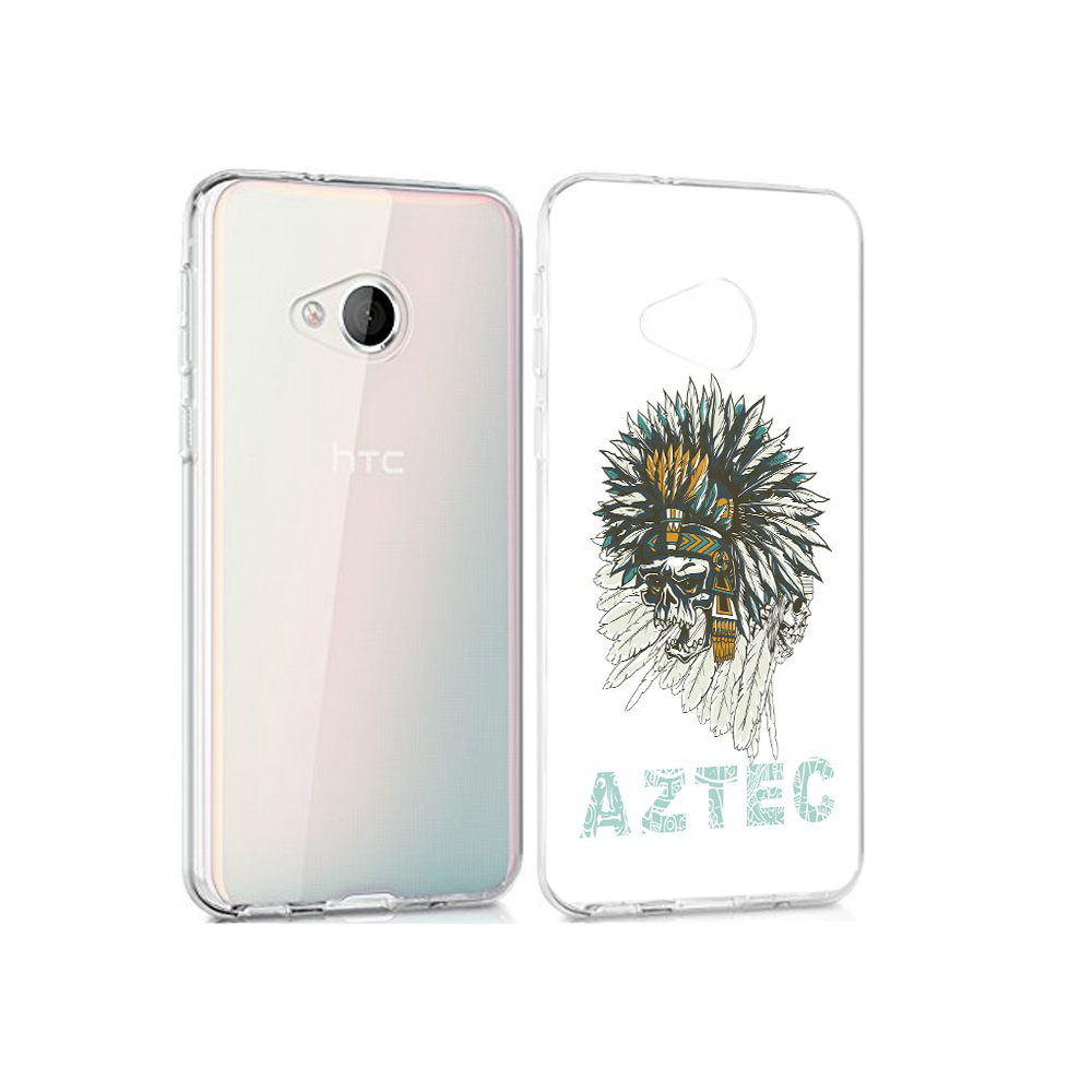 

Чехол MyPads Tocco для HTC U Play скелет индеец, Прозрачный, Tocco