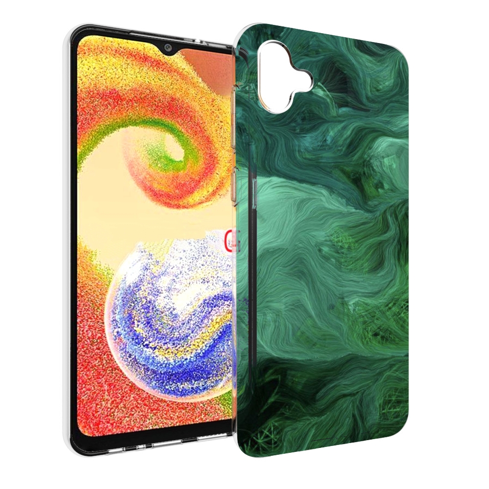 

Чехол MyPads зеленые нити для Samsung Galaxy A04, Прозрачный, Tocco