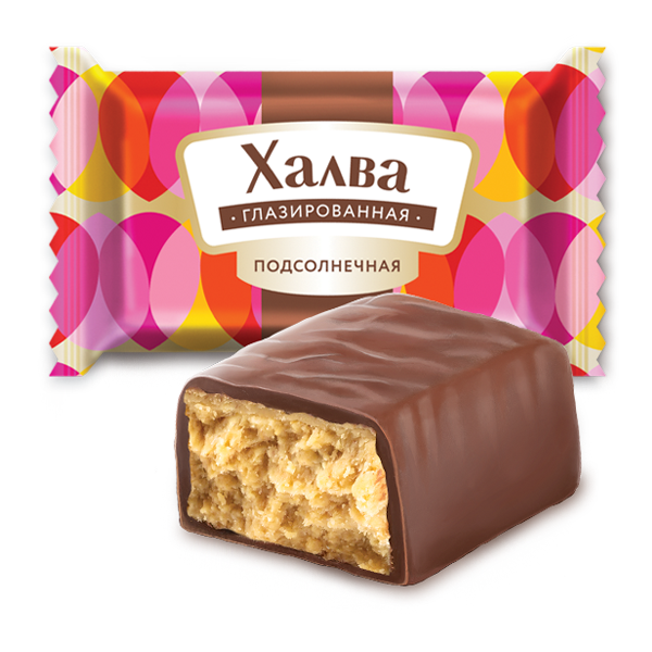 

Конфеты шоколадные Наш ответ Халва микс глазированная +-500 г