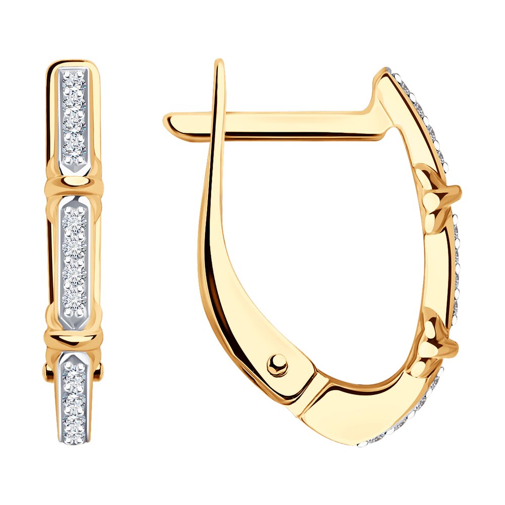 

Серьги из красного золота SOKOLOV Diamonds 1022008, бриллиант, 1022008