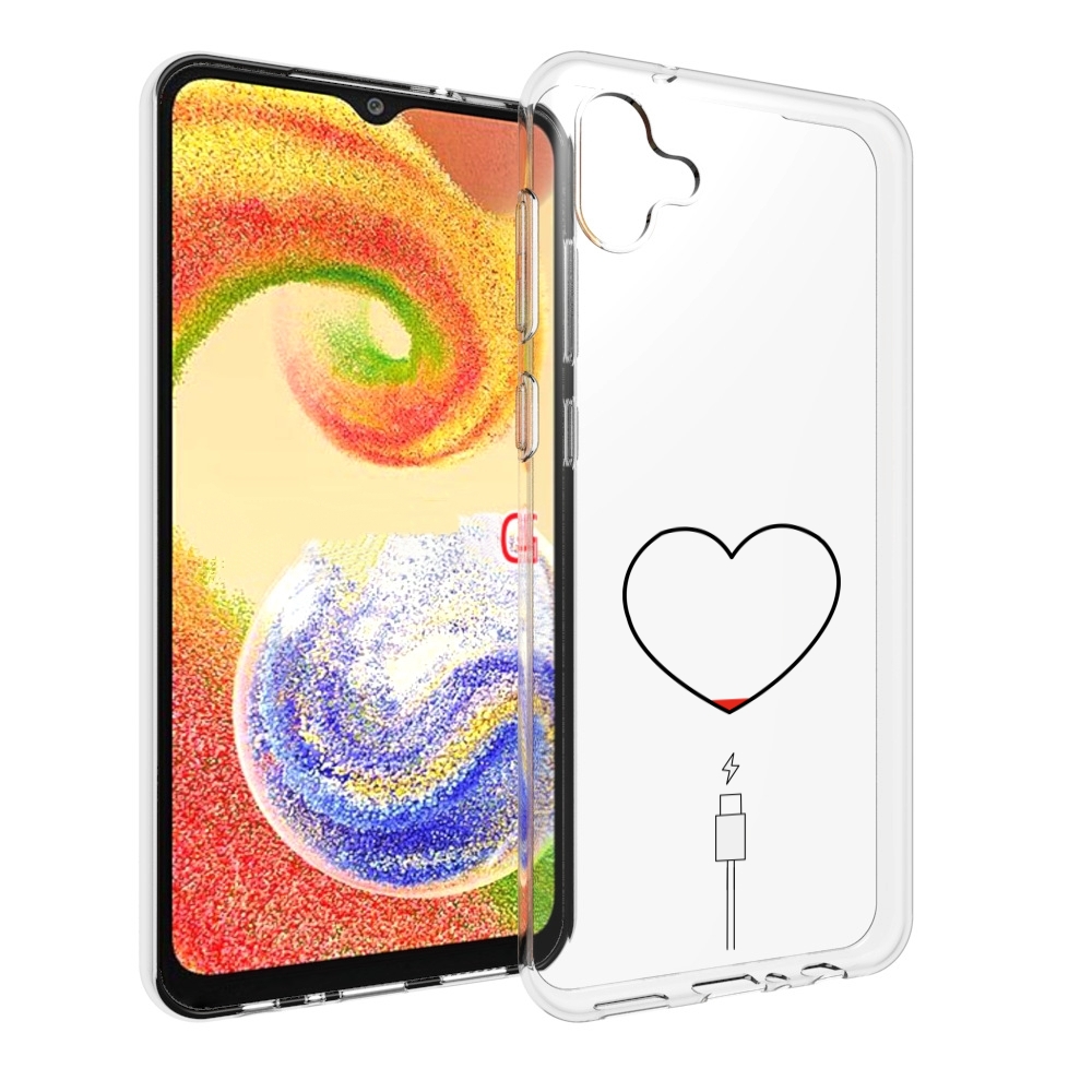 

Чехол MyPads зарядка-сердца для Samsung Galaxy A04, Прозрачный, Tocco