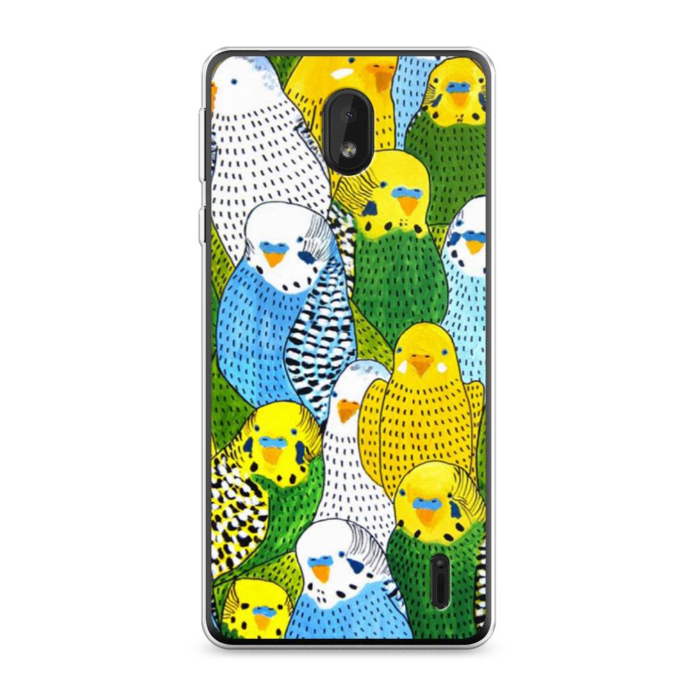 

Чехол Awog на Nokia 1 Plus / Нокиа 1 Plus "Попугаи", 122750-1