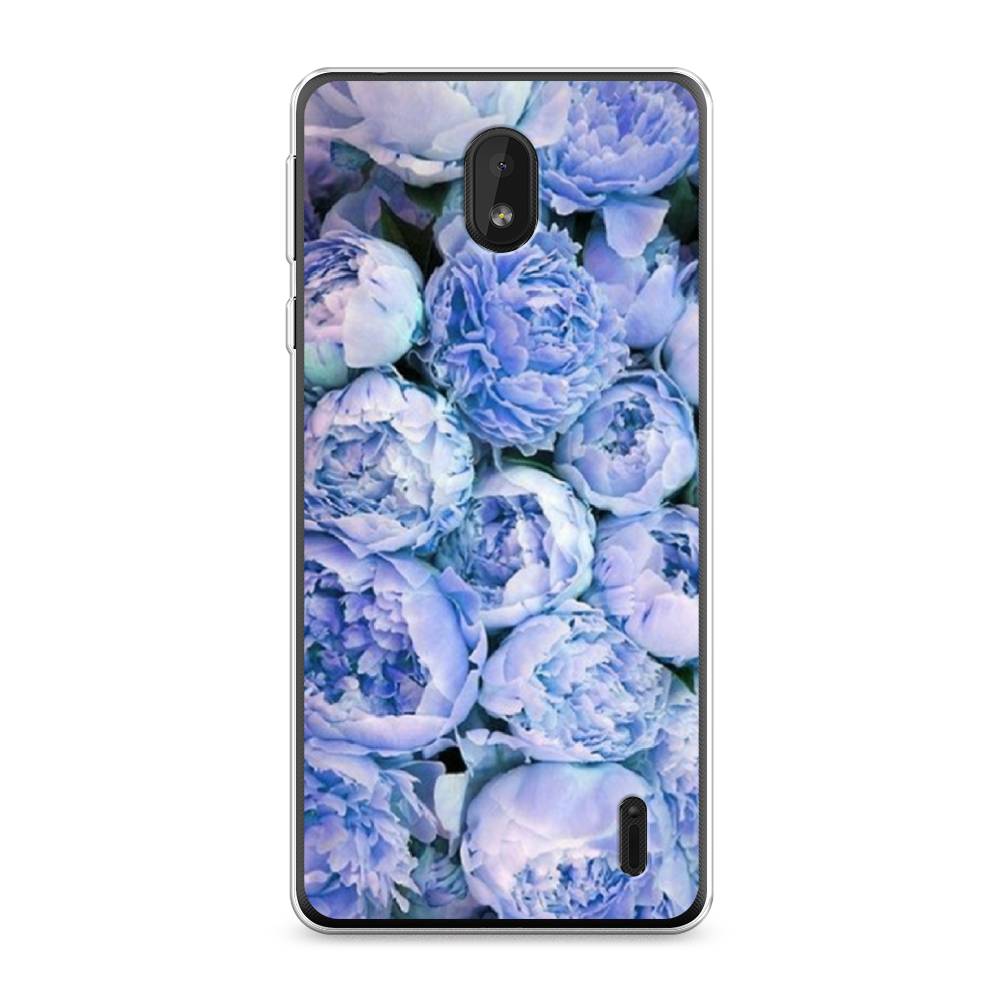 

Чехол Awog на Nokia 1 Plus / Нокиа 1 Plus "Пионы голубые", 122750-8