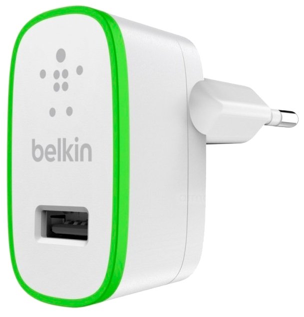 фото Зарядное устройство belkin usb home charger 2,4 а + кабель lightning