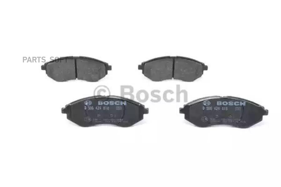 

Тормозные колодки Bosch передние дисковые для Daewoo Kalos 1.2i/1.4i 2002- 986424818, 0 986 424 818 =986 00=D11129-01 колодки дисковые п. Daewoo Kalos 1.2i/1.4i 02>