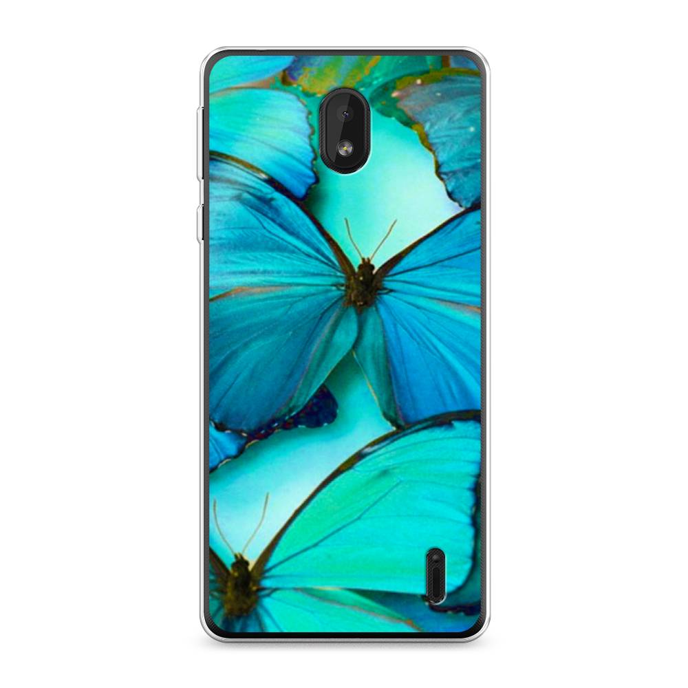 фото Чехол awog "неоновые бабочки" для nokia 1 plus