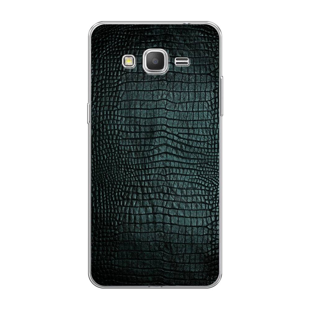 

Чехол Awog на Samsung Galaxy Grand Prime / Самсунг Grand Prime "Черная змея", Черный;серый;голубой, 21950-3