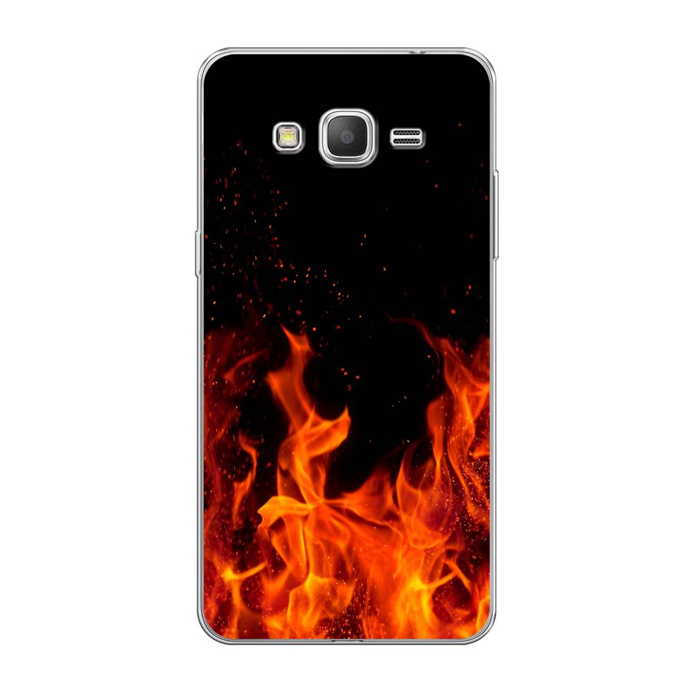 

Чехол Awog на Samsung Galaxy Grand Prime / Самсунг Grand Prime "Все в огне", Оранжевый;черный, 21950-4