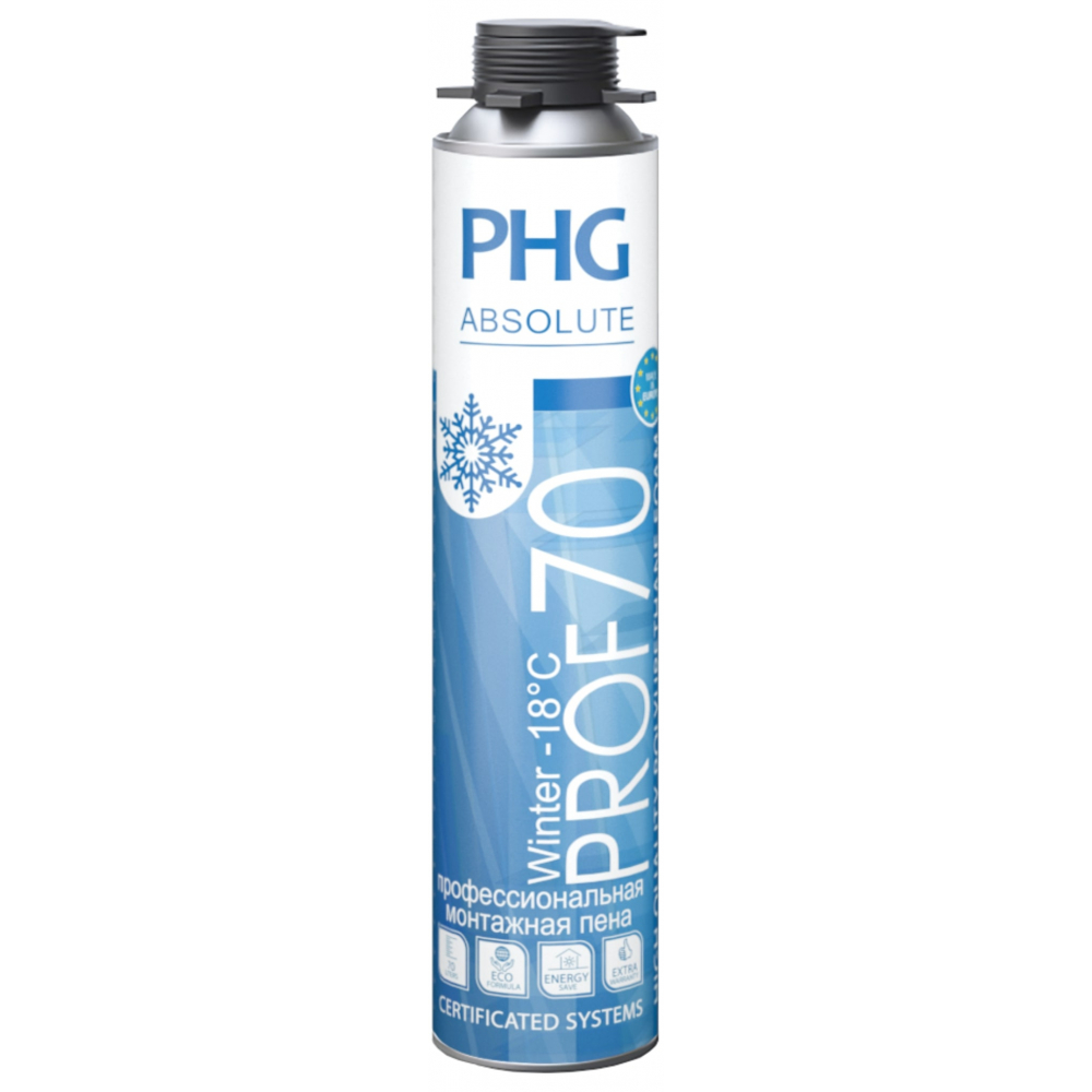 Професcиональная монтажная пена PHG Absolute PROF 70 л 1000 ml Winter 242420