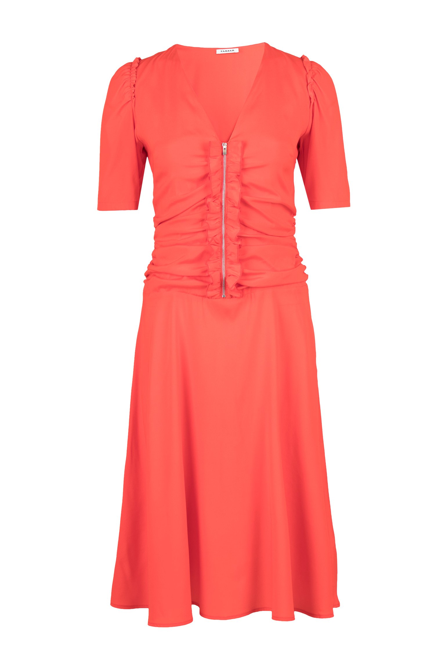 Платье женское P.A.R.O.S.H. 113147 красное XS