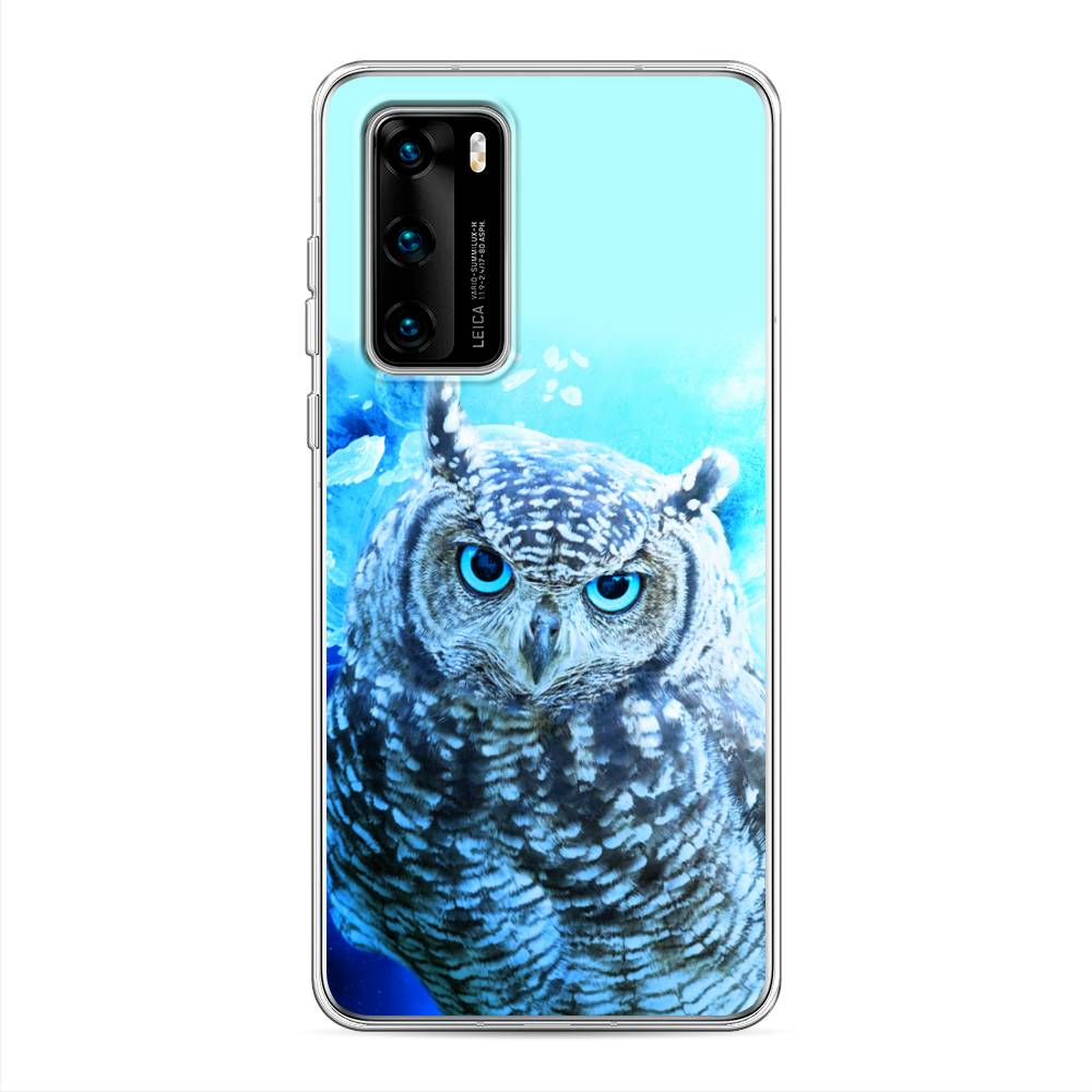 

Чехол Awog на Huawei P40 "Сова арт 7", Синий;голубой, 610850-1
