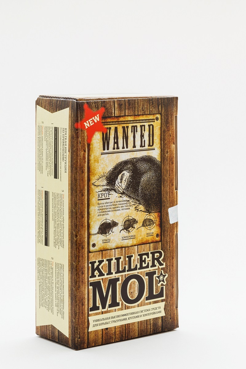 

Killer Mol 100 мл гель + 200 гр гранулы / универсальная приманка от крыс и мышей, Kim