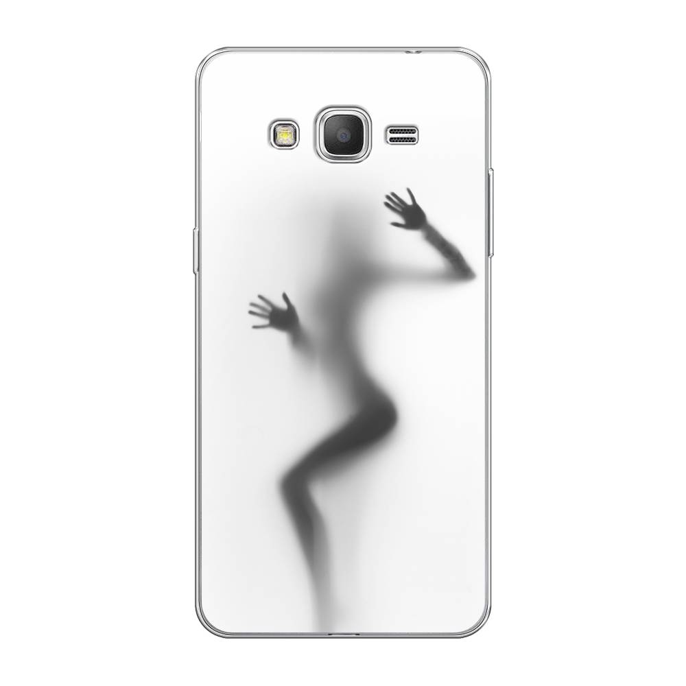 

Чехол Awog на Samsung Galaxy Grand Prime / Самсунг Grand Prime "Девушка в душе", Серый;белый;черный, 21950-7