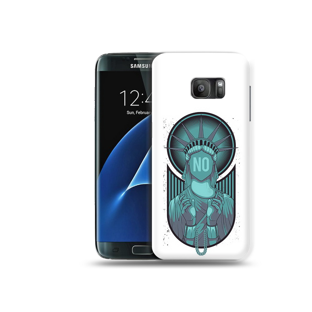 

Чехол MyPads Tocco для Samsung Galaxy S7 статуя свободы зеленый, Прозрачный, Tocco