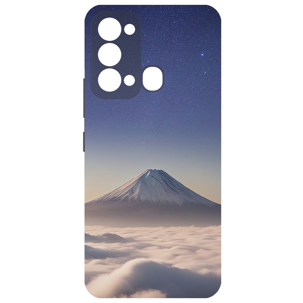 

Чехол-накладка Krutoff Soft Case Япония, Фудзияма для ITEL Vision 3 черный