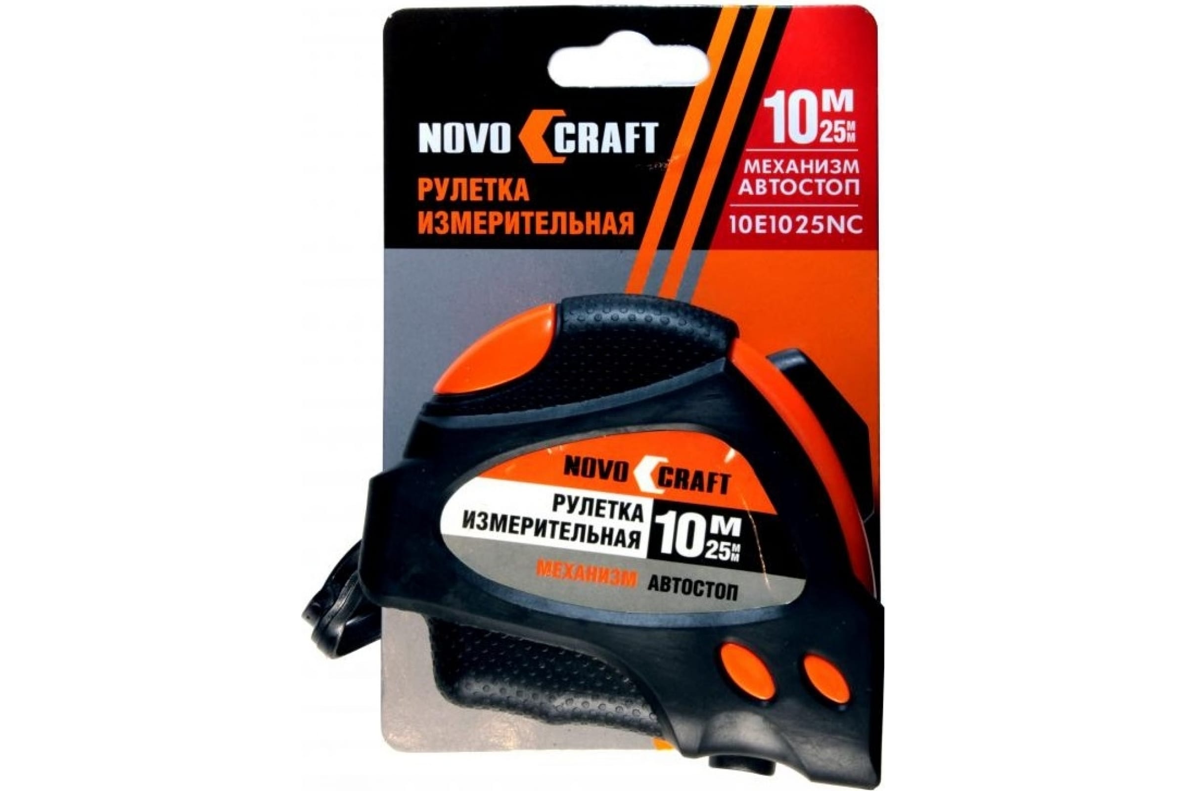 

Рулетка Novocraft 10E 10м, 25 мм 6/60 SELF-STOP, ABS, лента: белая 10E1025NC