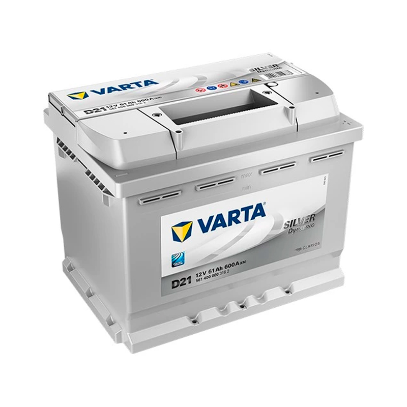 

Аккумулятор легковой Varta Silver Dynamic D21 61 а/ч 600А Обратная полярность