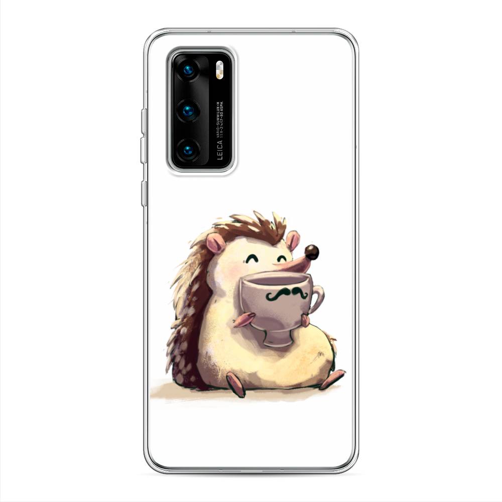 

Чехол Awog на Huawei P40 "Еж кофеман", Белый;коричневый;бежевый, 610850-10