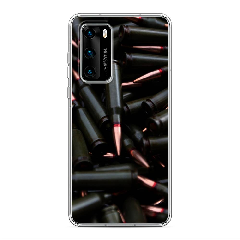 

Чехол Awog на Huawei P40 "Пули черные", Черный;коричневый, 610850-5