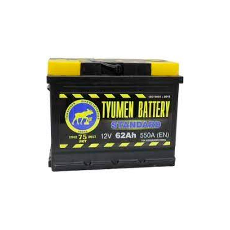 фото Аккумулятор легковой tyumen battery standard 62 а/ч 580а обратная полярность