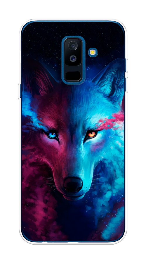 

Чехол Awog на Samsung Galaxy A6 + "Волшебный волк", Черный;серый, 26050-1