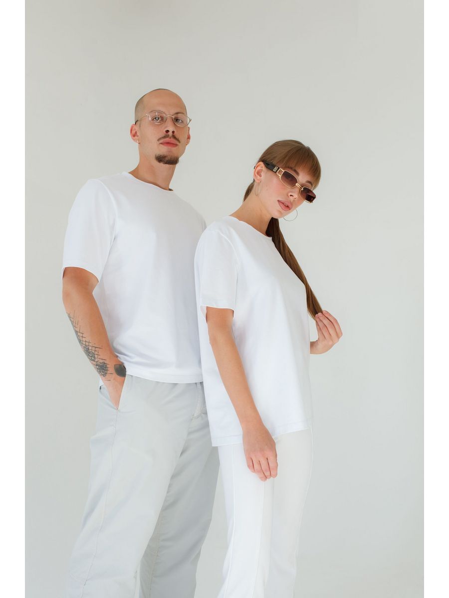 

Футболка унисекс NoBrand TZ111 белая 42-44 RU, Белый, TZ111
