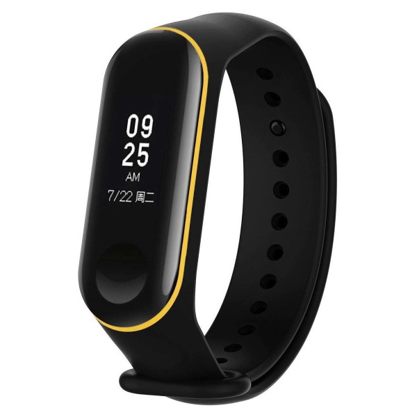 

Ремешок для Xiaomi Mi Band 5 Чехольчикофф TPU Вид 1 Черный желтый, для Xiaomi Mi Band 5 TPU Вид 1 Черный желтый