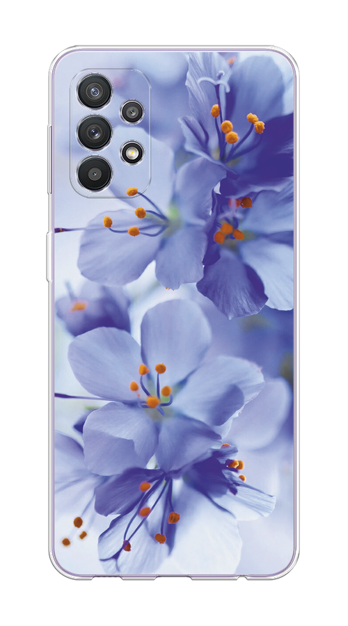 

Чехол на Samsung Galaxy A32 "Фиолетовые цветки", Фиолетовый;синий, 2102050-1
