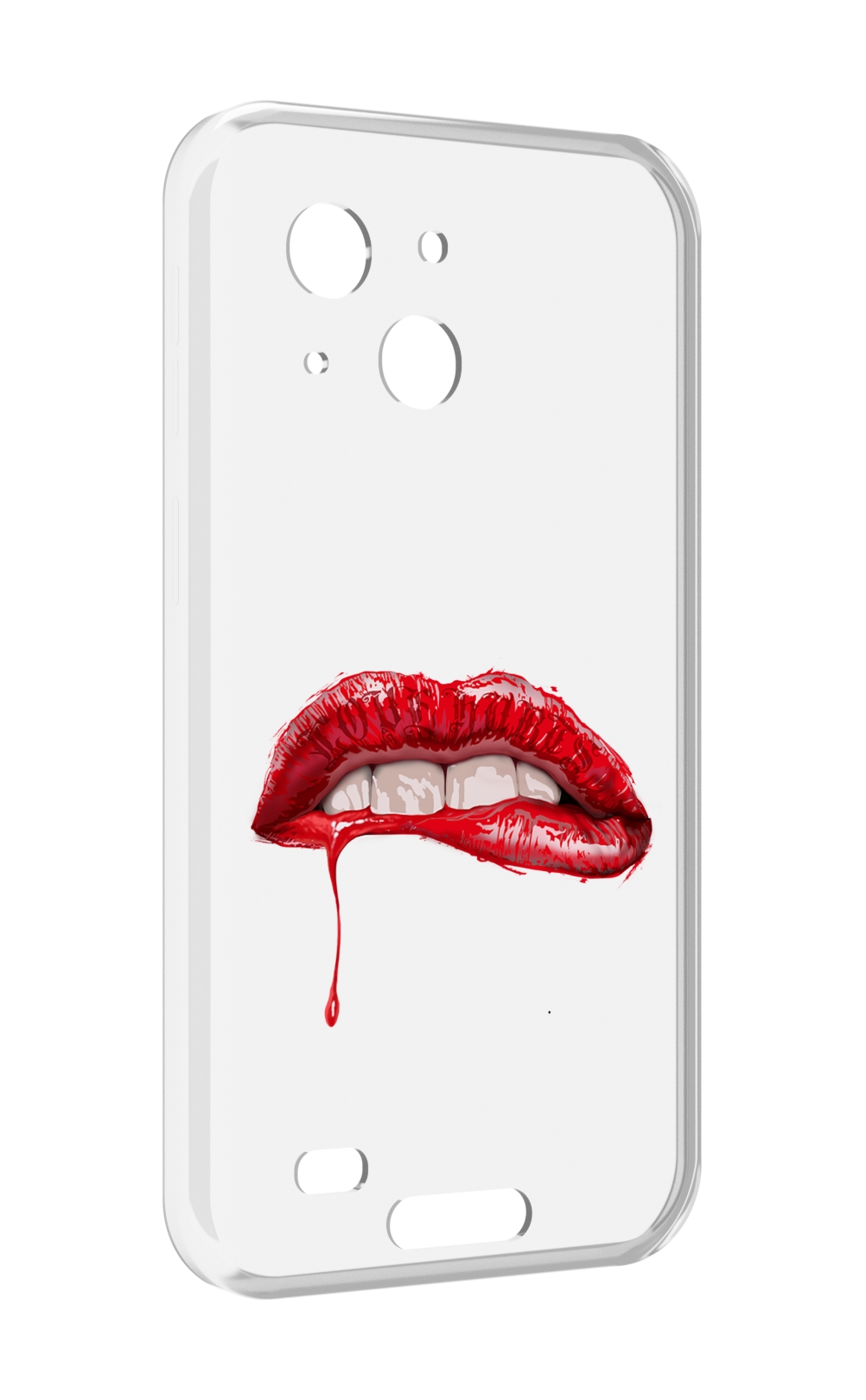 

Чехол MyPads яркие красные губы для Oukitel WP20 / WP20 Pro, Прозрачный, Tocco