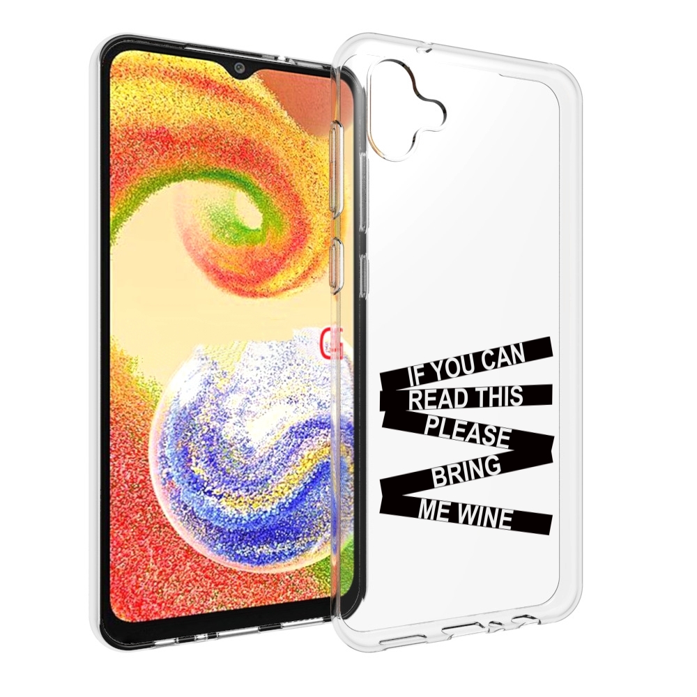 

Чехол MyPads если-ты-можешь-прочитать-это для Samsung Galaxy A04, Прозрачный, Tocco
