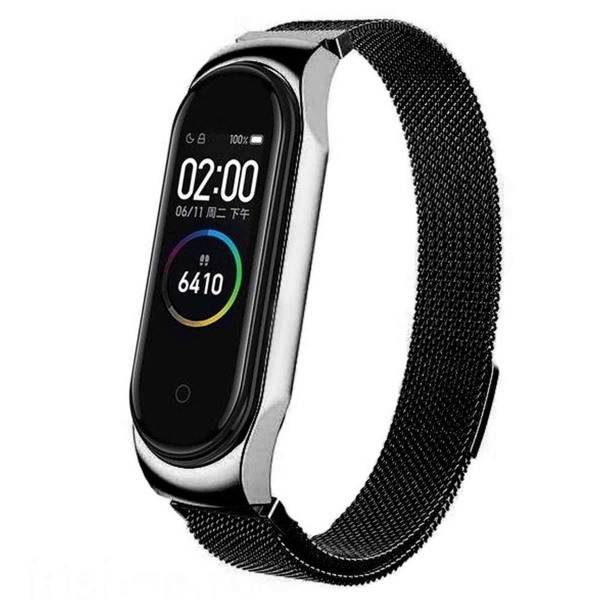 

Ремешок для Xiaomi Mi Band 4 Чехольчикофф металлический Вид 4 Черный, для Xiaomi Mi Band 4 металлический Вид 4 Черный