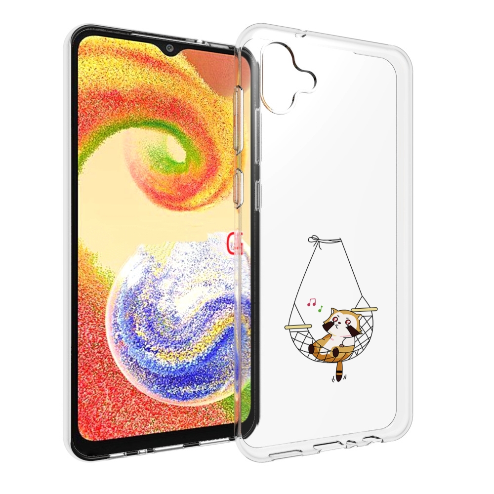 

Чехол MyPads енот-на-гамаке для Samsung Galaxy A04, Прозрачный, Tocco