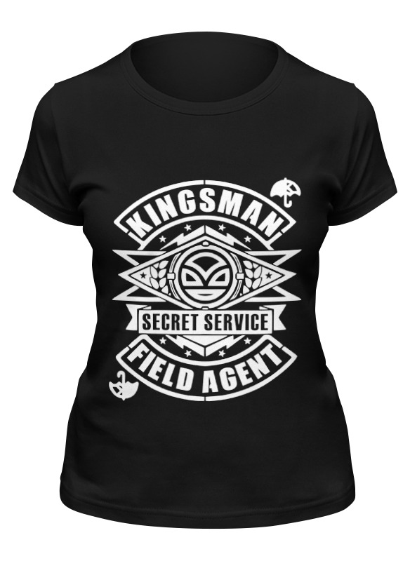 

Футболка женская Printio Тайная служба (kingsman) черная S, Черный, Тайная служба (kingsman)