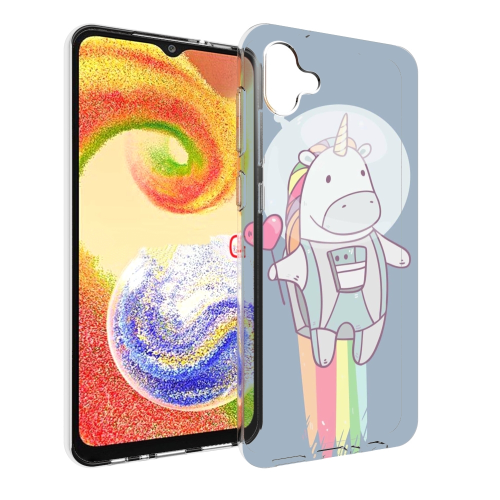 

Чехол MyPads единорог летит за орбиту для Samsung Galaxy A04, Прозрачный, Tocco