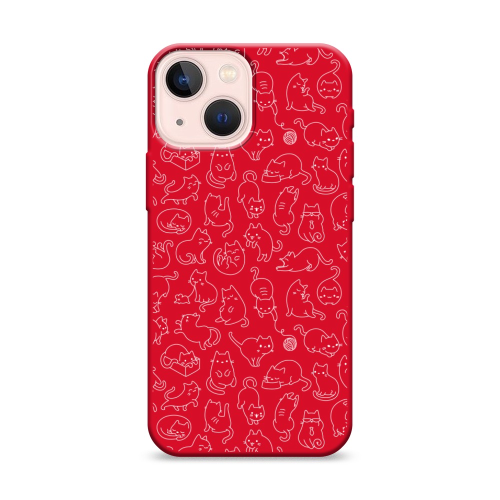 

Чехол Awog на Apple iPhone 13 mini / Айфон 13 mini "Шкодливые котики", Разноцветный, 14153-1