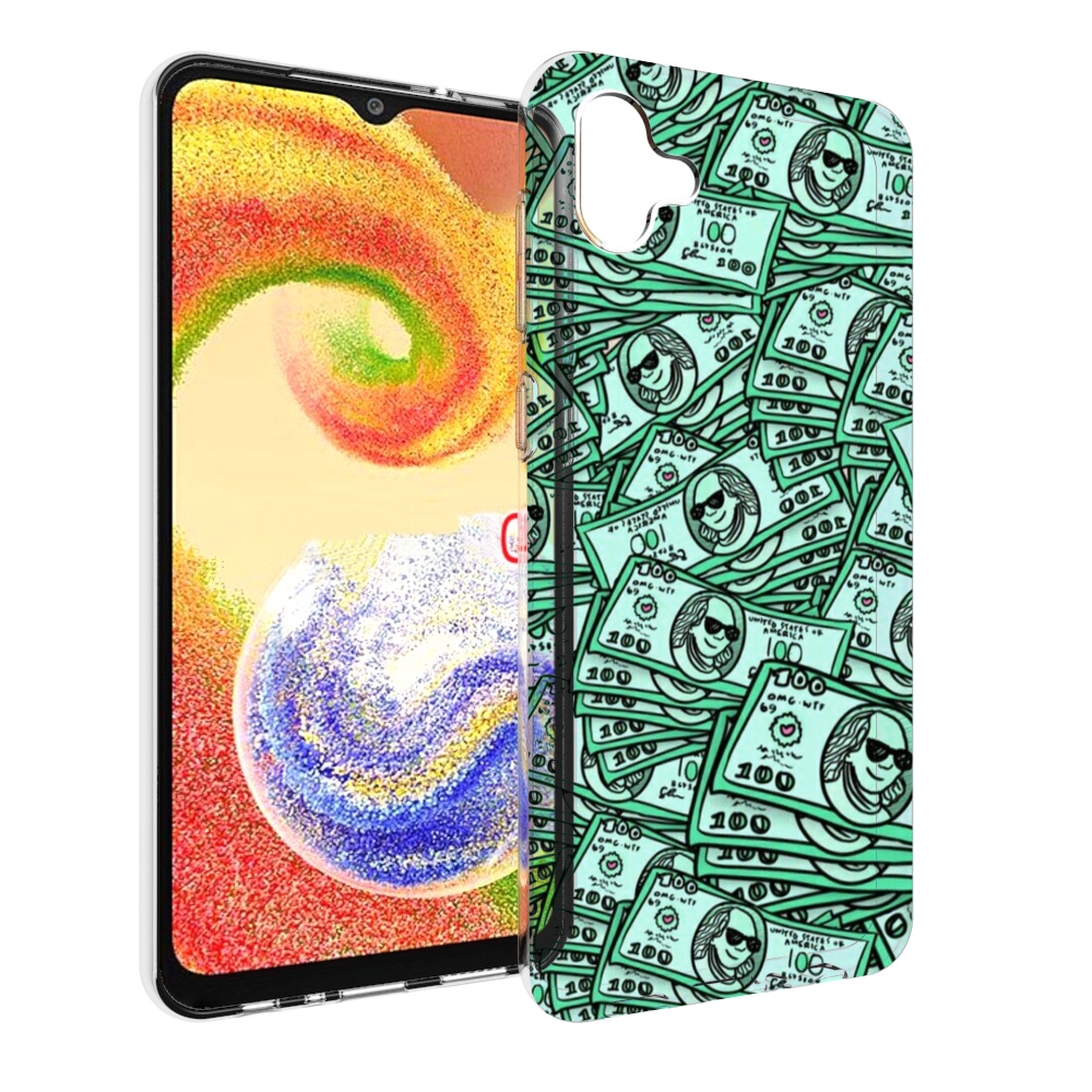 

Чехол MyPads доллары картинка для Samsung Galaxy A04, Прозрачный, Tocco