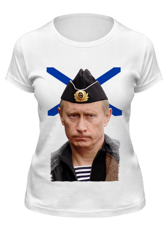 

Футболка женская Printio Putin белая M, Белый, Putin