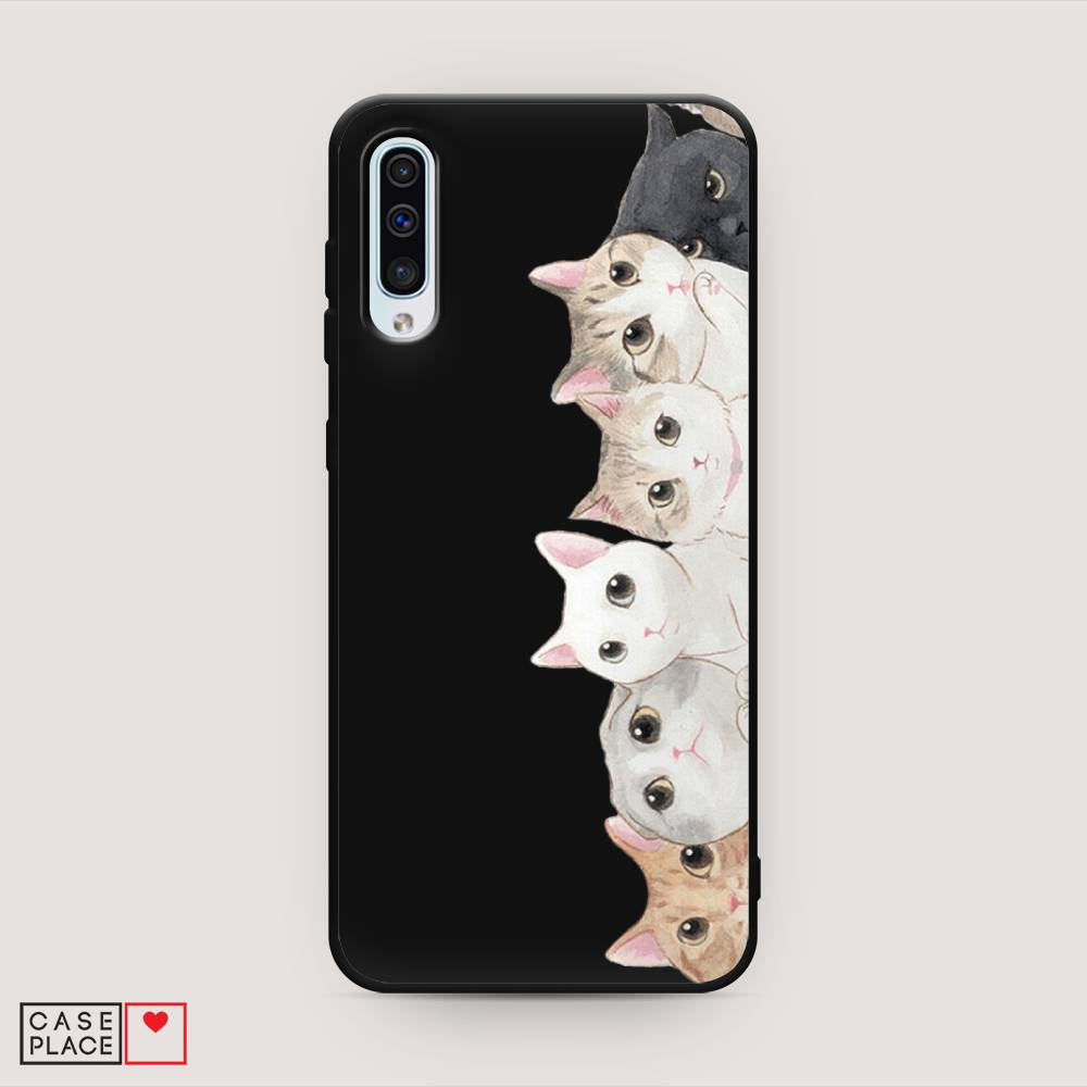 

Матовый силиконовый чехол "Котики" на Samsung Galaxy A30s, Котики