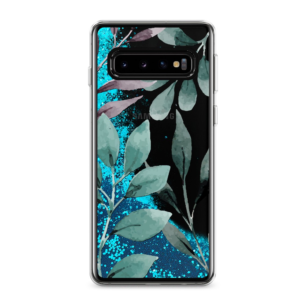 

Чехол Awog на Samsung Galaxy S10 "Листы цветов", Разноцветный, 27093-1
