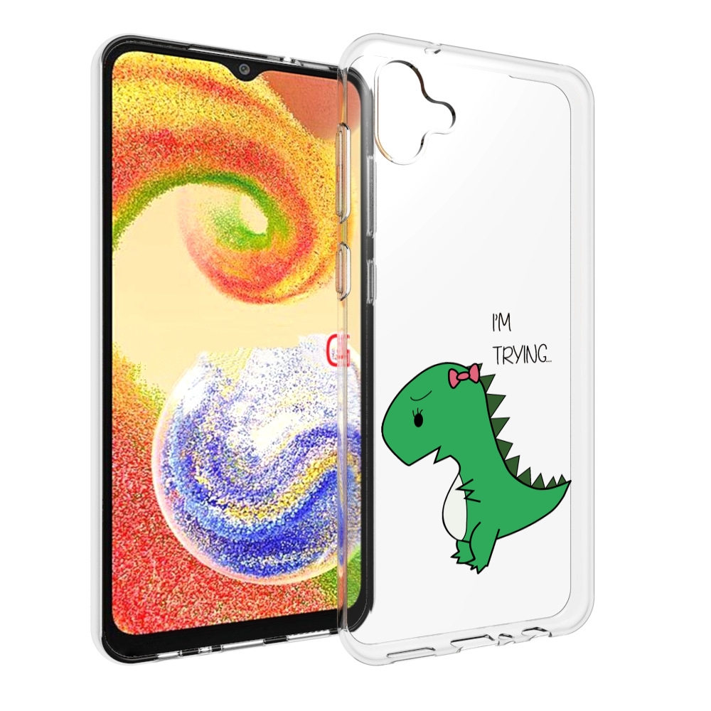 

Чехол MyPads динозаврик-девочка для Samsung Galaxy A04, Прозрачный, Tocco