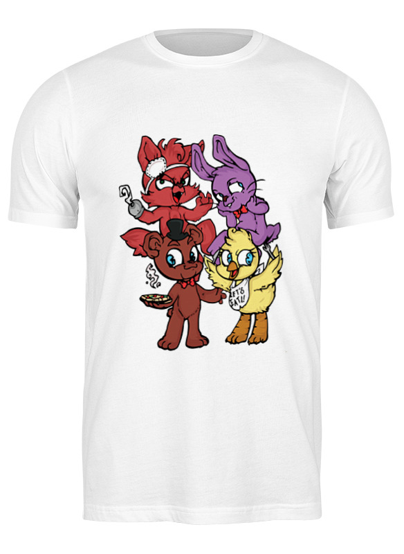 

Футболка мужская Printio Пять ночей у фредди (five nights at freddy’s) белая M, Белый, Пять ночей у фредди (five nights at freddy’s)