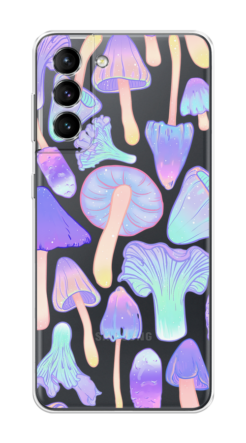 

Чехол на Samsung Galaxy S21 "Пастельные грибы", Фиолетовый;голубой, 2101850-1