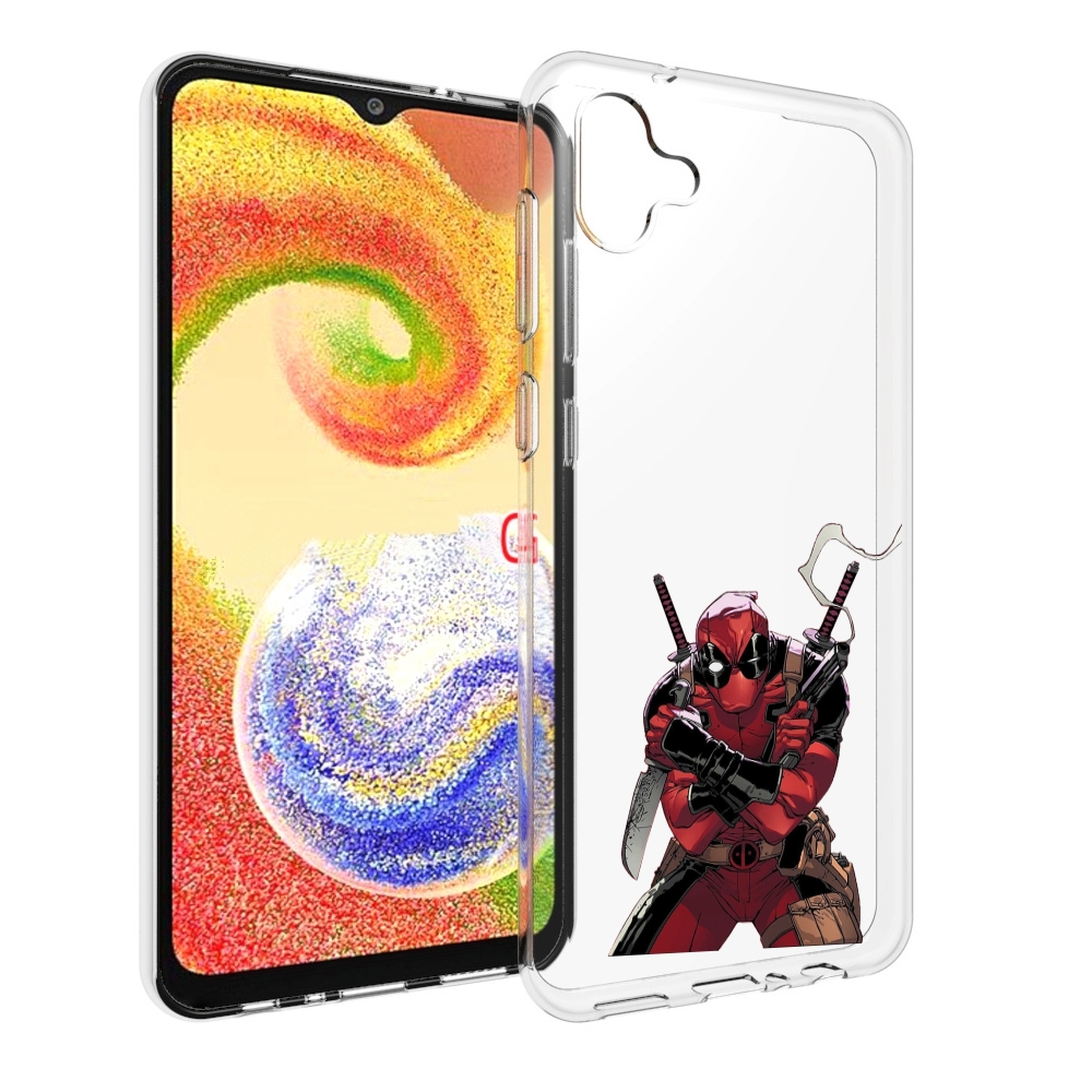 

Чехол MyPads дедпул-подмигивает для Samsung Galaxy A04, Прозрачный, Tocco