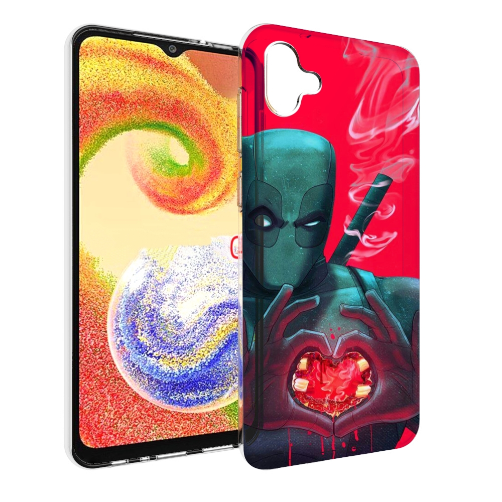 

Чехол MyPads дедпул-в-сердце для Samsung Galaxy A04, Прозрачный, Tocco
