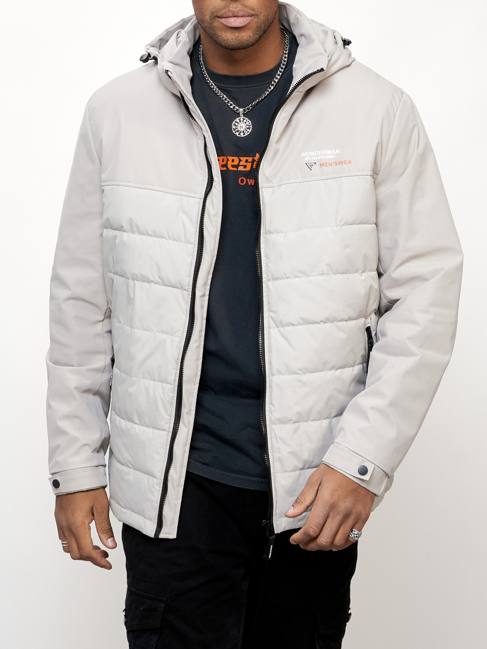 

Куртка мужская AD7328 серая 4XL, Серый, AD7328