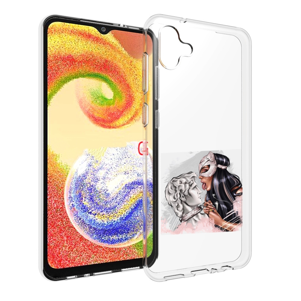 

Чехол MyPads девушка-флирт женский для Samsung Galaxy A04, Прозрачный, Tocco