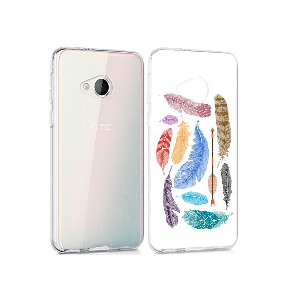 

Чехол MyPads Tocco для HTC U Play разноцветные перья, Прозрачный, Tocco