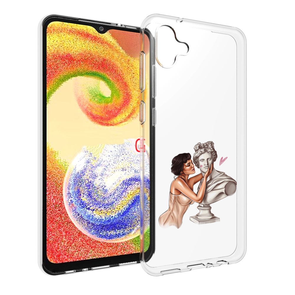 

Чехол MyPads девушка-со-статуей женский для Samsung Galaxy A04, Прозрачный, Tocco