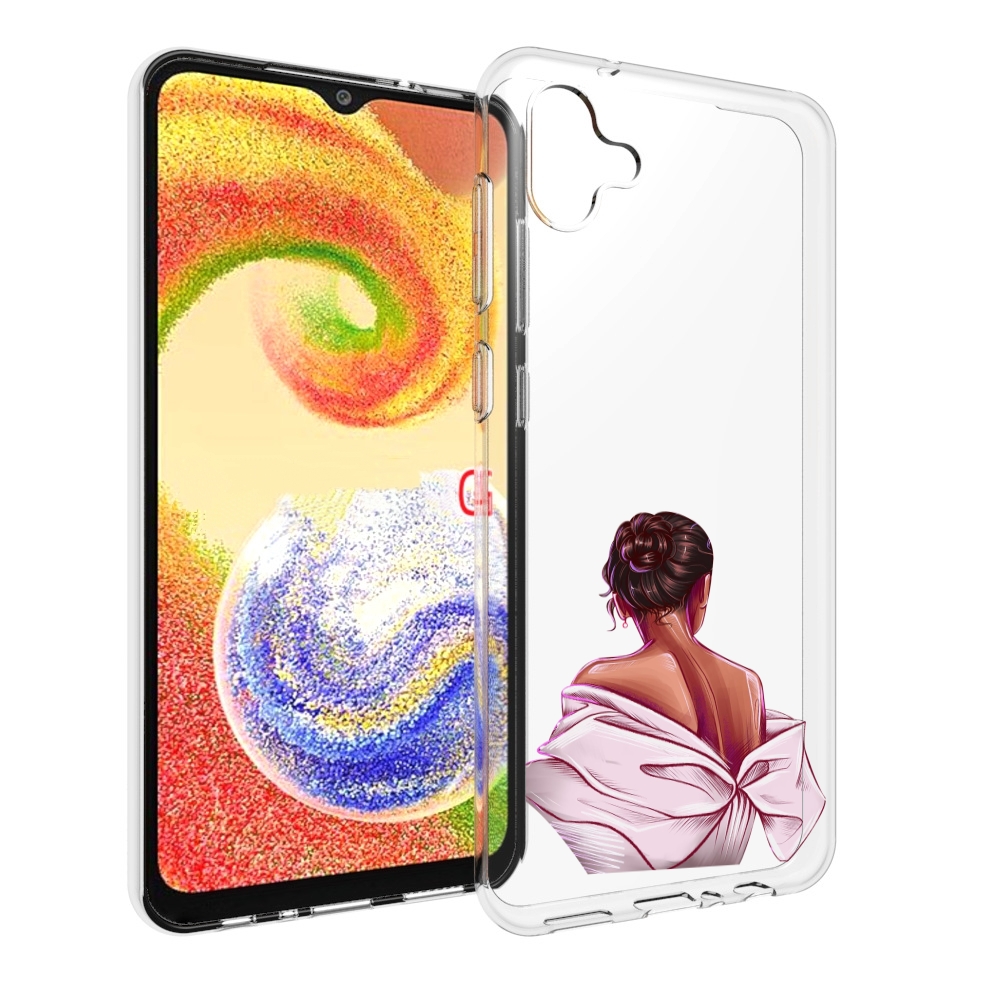 

Чехол MyPads девушка-со-спины женский для Samsung Galaxy A04, Прозрачный, Tocco